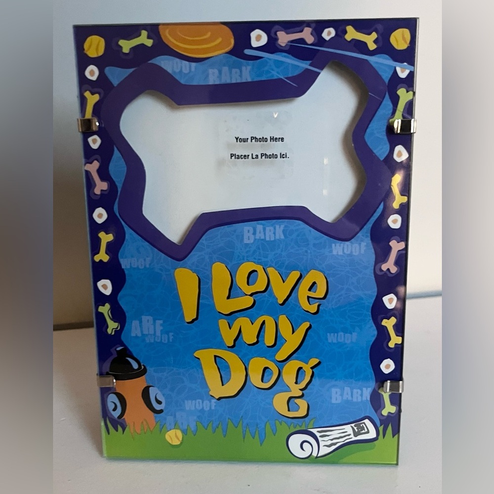 I LOVE MY DOG Colorful Photo Frame 5x7